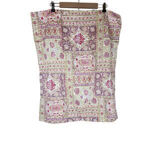 RAYMOND WAITES Multicolor Floral Cotton Sateen STANDARD Pillow Sham- set of 2